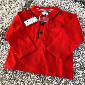 Jacadi NWT infant boys long sleeve polo